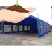 Tent Huge 20' x 40' - Party Shelter Canopy Pavillion Gazebo Outdoor Wedding Reception Family Reunion Carport Business Promotion Blue Color - 1 Year Limited Parts Warranty   